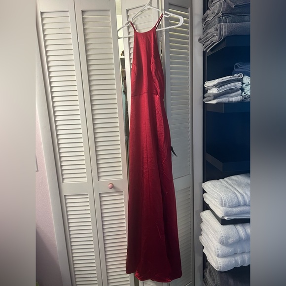 Lulu's Burgundy Maxi Dress - Picture 2 of 11